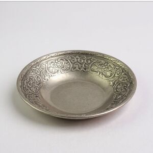 Wilton Armetale Pewter Floral Serveware Bowl